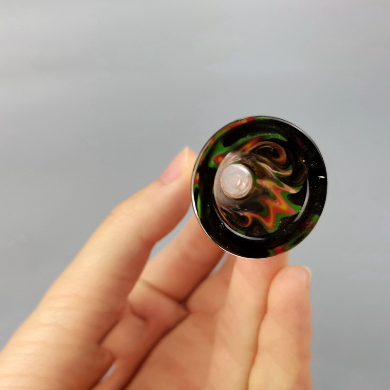 New Design Galss Bowls With 14mm 19mm Male Heady Color Bowl For Glass Bongs Water Pipes Glass Adapter Smoking Accessories