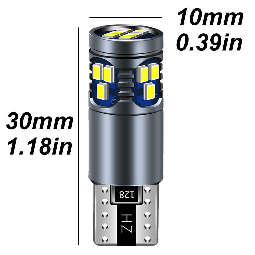 新しい1x T10 LED CANBUS NOエラーW5W LED電球自動ランプ2016 18SMDカーインテリアライトW5YW 194 168 501 LEDカーライト6000Kホワイト12V