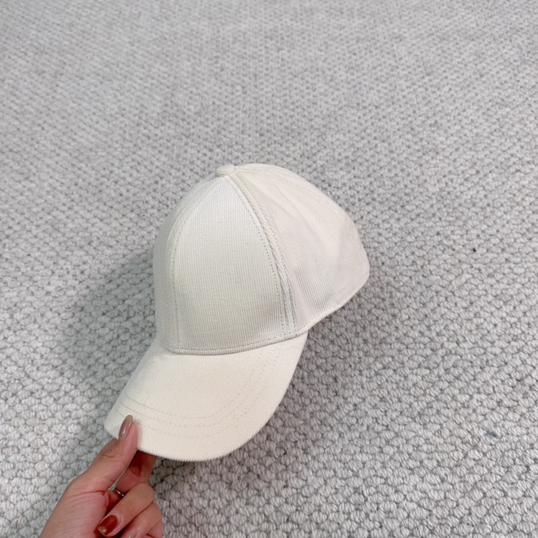Women's Spring and Autumn fashion casquette corduroy solid print baseball cap Men's designer letter printed hat sun protection hats