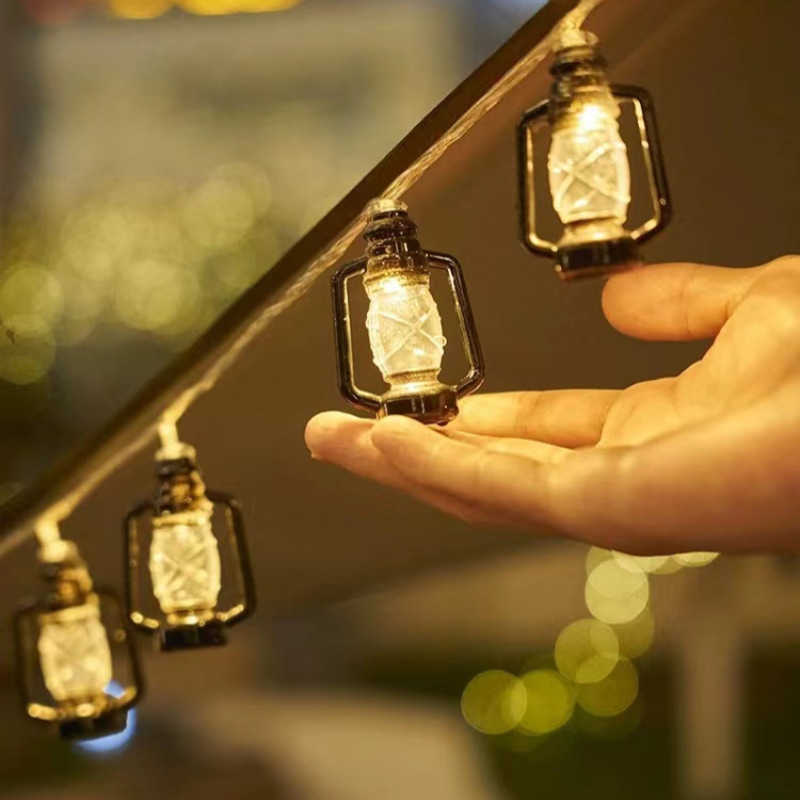 Cordas de LED 1 ~ LED SOLAR SARRIMENTO LUZ DO ABATO DE ABAIO DE CRASSO DE ABAIO 30 BULSBES RETRO CAMPING GARLAND GARDEN GARDET FEARY Lâmpada P230414