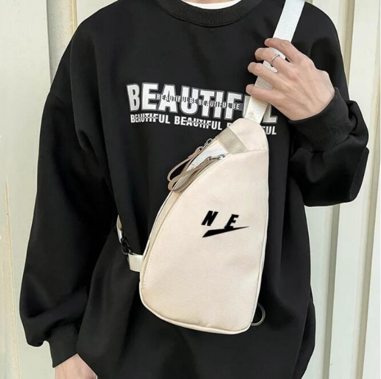 Designer bröstpaket unisex axel ryggsäck fritid canvas tyg sport crossbody väskor bekväma utomhus dagliga resepaket
