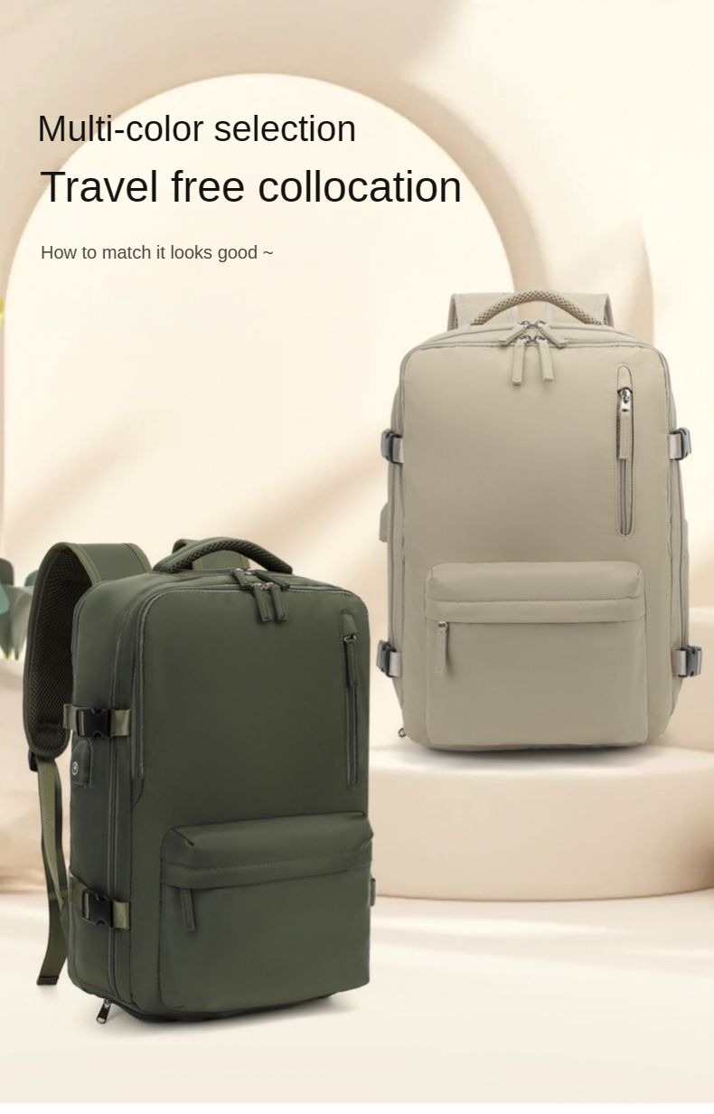 Waterproof travel backpack large capacity large lightweight multi-functional luggage backpack short-distance travel poor travel bag
