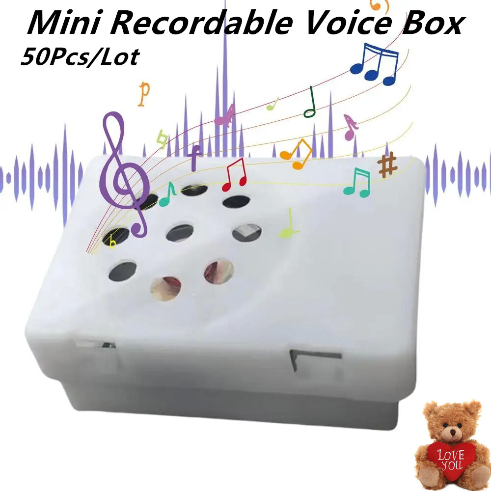 DIY Toy Gift Voice Recorder For Speak Recordable Buttons Sound Box Stuffed Animal Doll Accessories For Baby Plush Toy