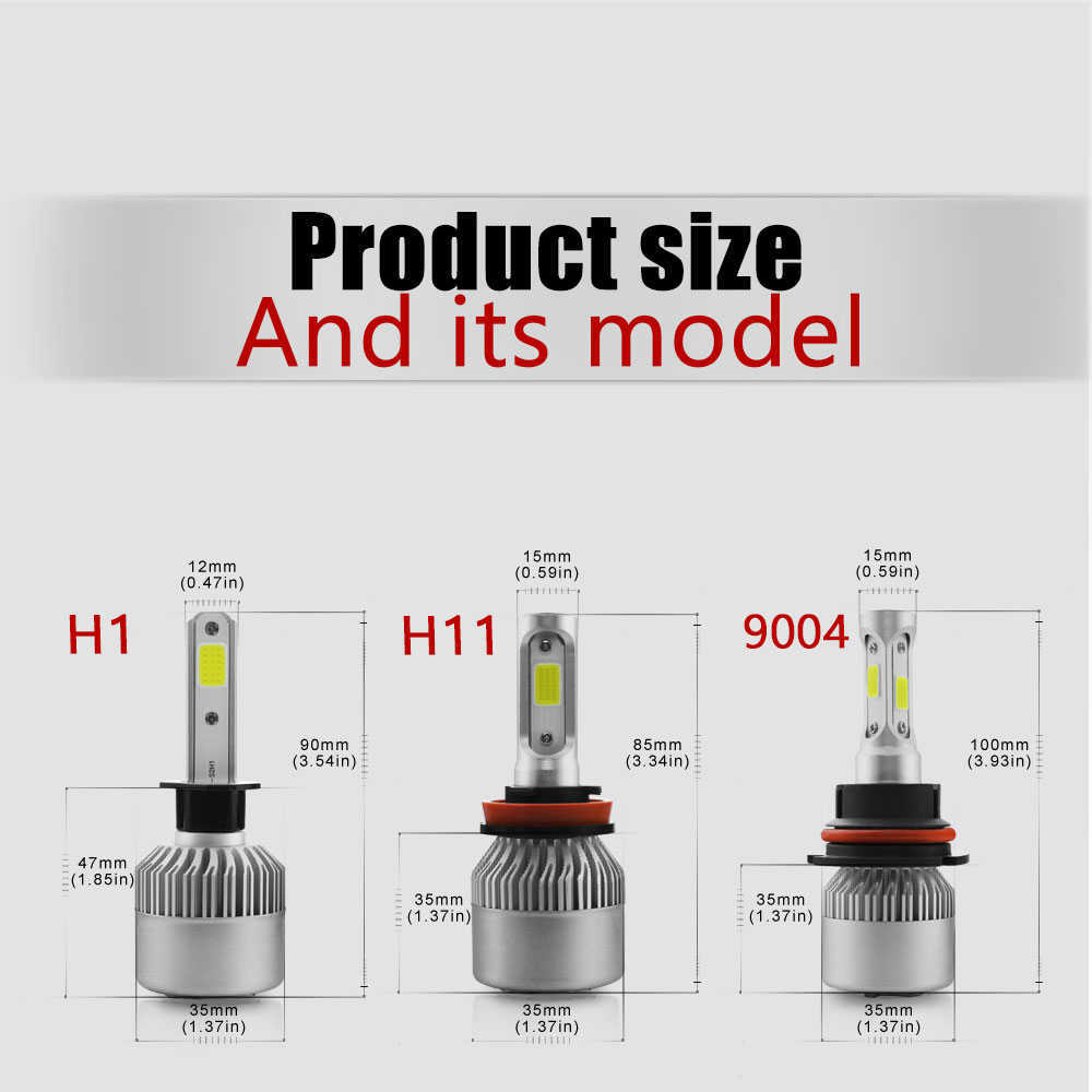 Nuovo LED S2 H1 H1 H3 H7 H4 H13 H11 HB3 HB49005 9006 9004 880 881 H27 9007 LAGGI FIELI AUTO AUTO AUTO LAGGI FOG LUCI DI FOG 36W 8000LM 6500K