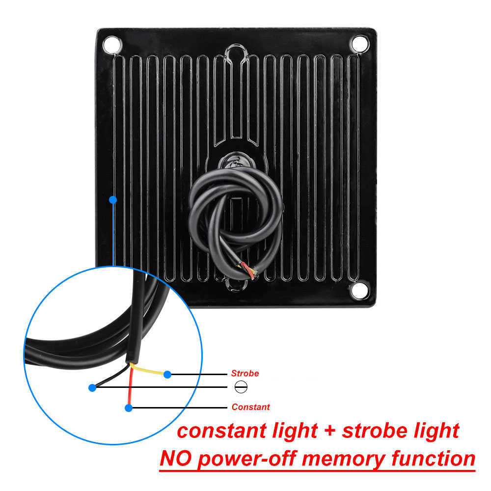 Nuovo 2x Led Strobe Warning Light Strobe Grille Flash Truck Lamp Semaforo ambrato 12V 24V Round Car Light Square Side Maker Lights