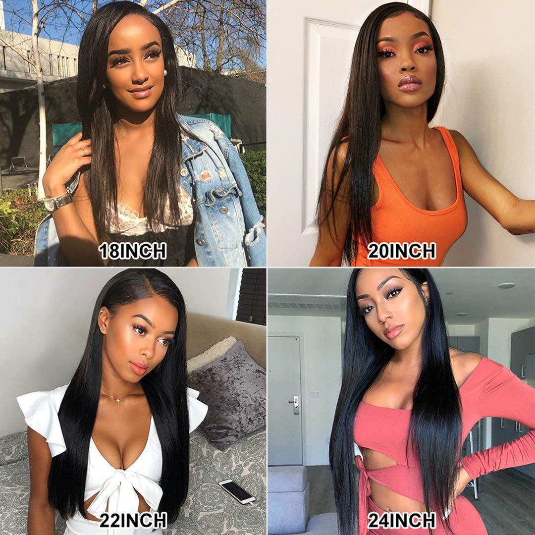 Silky Straight Lace Frontal Human Hair Wigs 4x4 5x5 6x6 7x7 13x4 13x6 360 Full Lace Wigs for Women Natural Color Pre Plucked Glueless Wigs