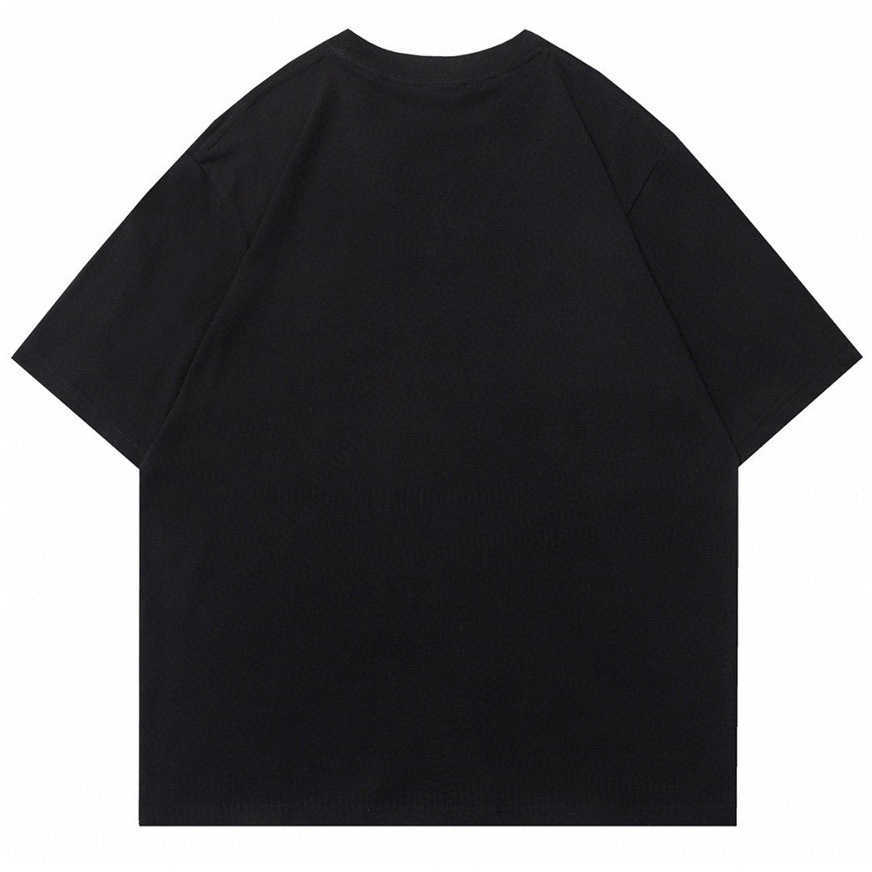 2023 Nya designer Kvinnor T-skjorta avancerad skjorta Högkvalitativ familjhylsa Crew Neck T-shirt Löst broderi Mångsidig tee-par