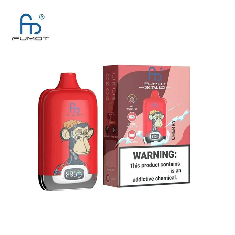 Boîte numérique originale RandM Fumot 12000 bouffées Vape jetable 12K 850mAh Type-C charge 20 ml avec batterie et affichage Ejuice 16 saveurs