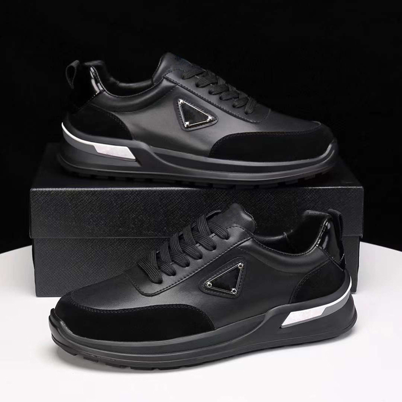 Berömda varumärke män casual skor flyblock löpande sneakers Italy Delicate Elastic Band Low Tops Onyx Harts White Black Leather Designer Walking Sports Shoes Box EU 38-45