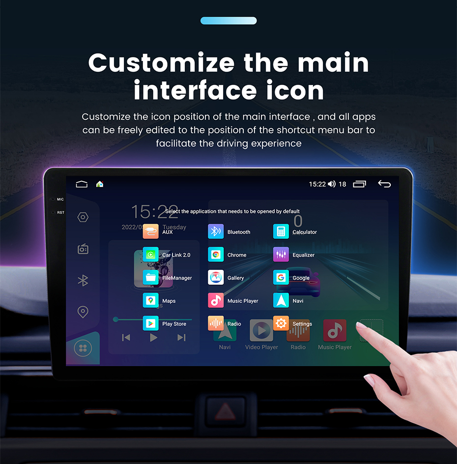 M6 Pro AI Voice Android 12 Radio dvd de voiture pour Suzuki Jimny JB64 2018-2020 Récepteur stéréo automatique Lecteur vidéo multimédia Navigation GPS