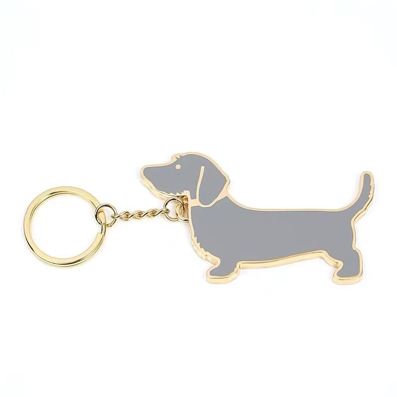 Designer Key Buckle Car Keychain with cute dog Men Women Bag Pendant Accessories