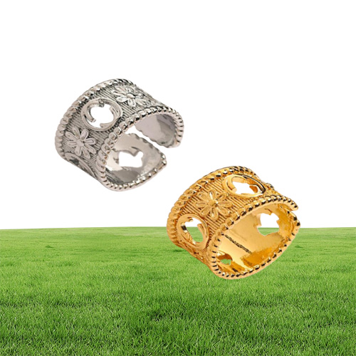 Con piedras laterales anillos clásicos de moda una carta de lujo anillo de joyería de tamaño ajustable para mujeres regalos de festival de fiesta 8832963