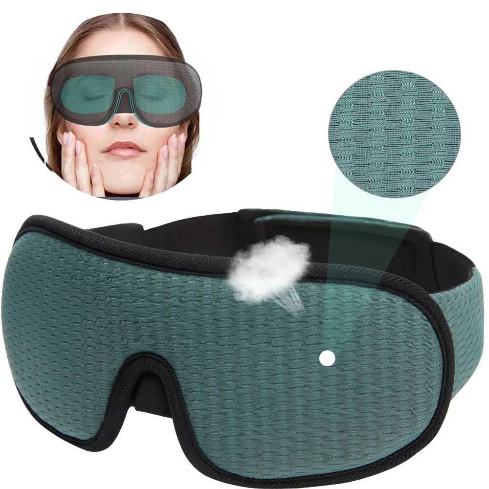 Sömmasker 3D Sleeping Eye Mask Block ut Lätt mjuk vadderad reseskugga täcker REAPL REAPL GLANDBOLK EYPATCH 231116