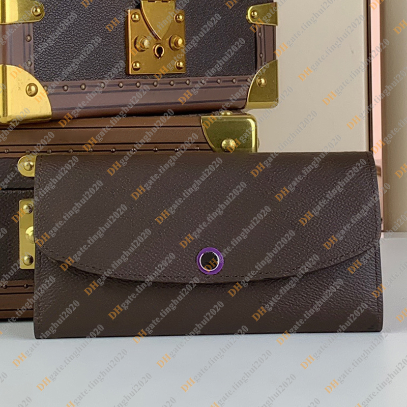 Senhoras moda casual designer de luxo nova emilie carteira chave bolsa moeda titular do cartão crédito superior qualidade espelho m82919 m82920 m82921 negócios