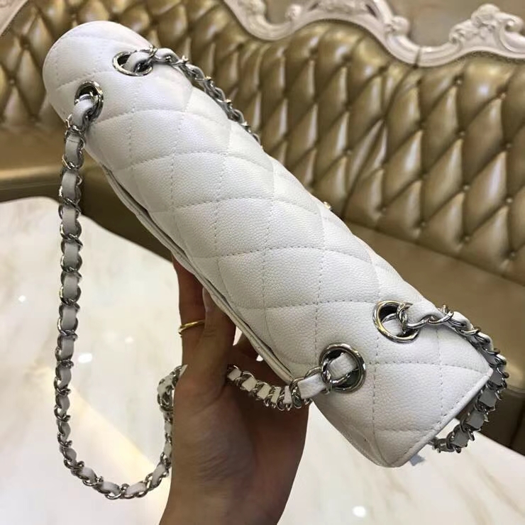 Luxury Shopping Top Designer Women 10a Top Tier Quality Flap Bag Luxury Designer 22cm 18cm Real Leather Lambskin Classic All White Purse Quilted Crossbody Handbag