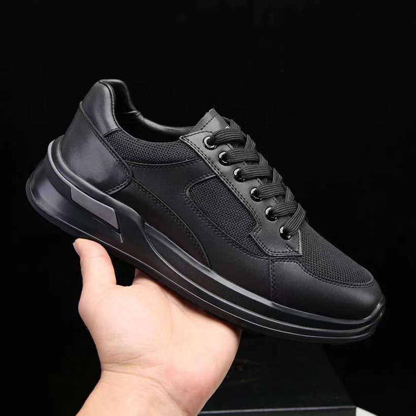 Berömda män casual skor Senior Fly Block Running Sneakers Italy Luxurious Onyx harts Låga toppar Black White Mesh Leather Designer Breattable Athletic Shoes Box EU 38-45