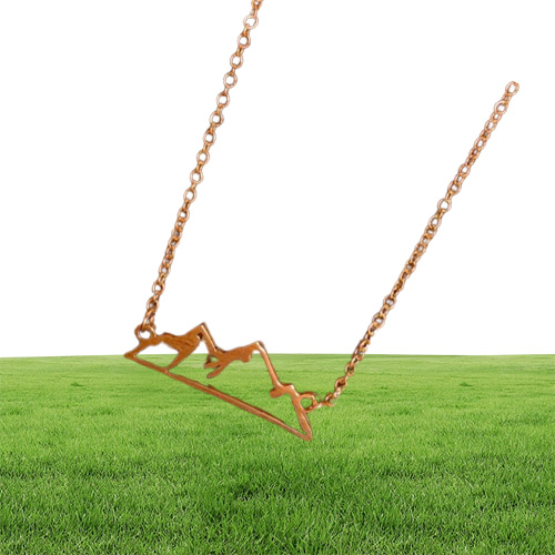 10 -stks Nieuwe geometrische Sneeuwen Mountain Top Range ketting Wasatch Alpine Nature Hiking Camping Travel Wanderlust Landscape kettingen6195964