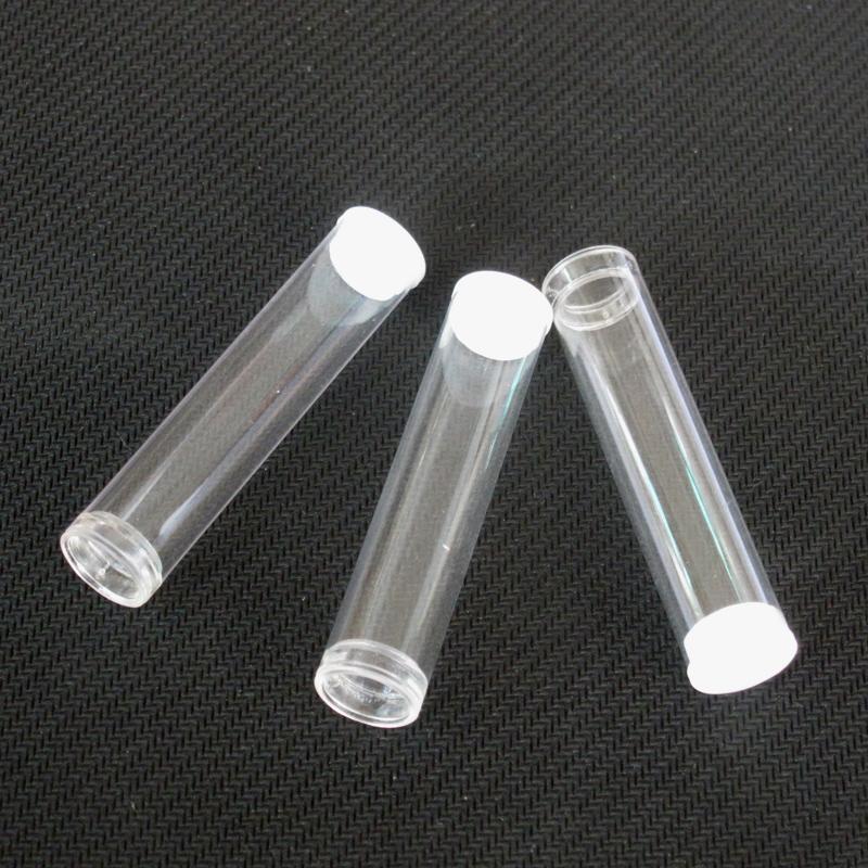 Cartridge Packaging Plastic Clear 12mm Tube Cart Packing Plastic Tube for Pen Atomizer Oil Tank DHL Free