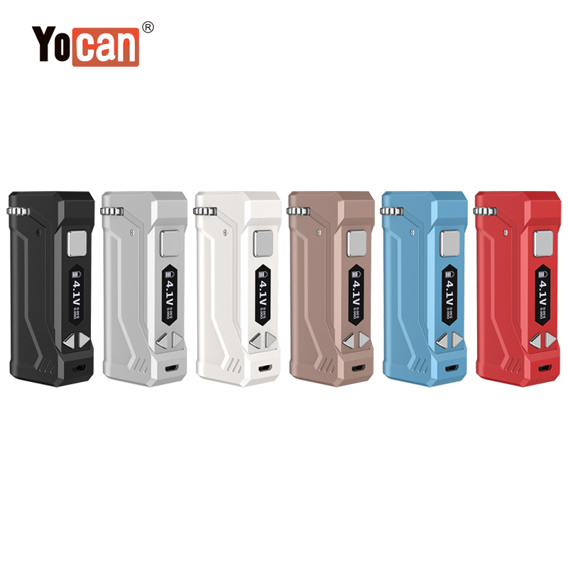 Yocan UNI Pro S Battery Vape Mod 650mAh Preheat Batteries Adjustable Voltage Fit All 510 Thread Oil Cartridge E Cigarette