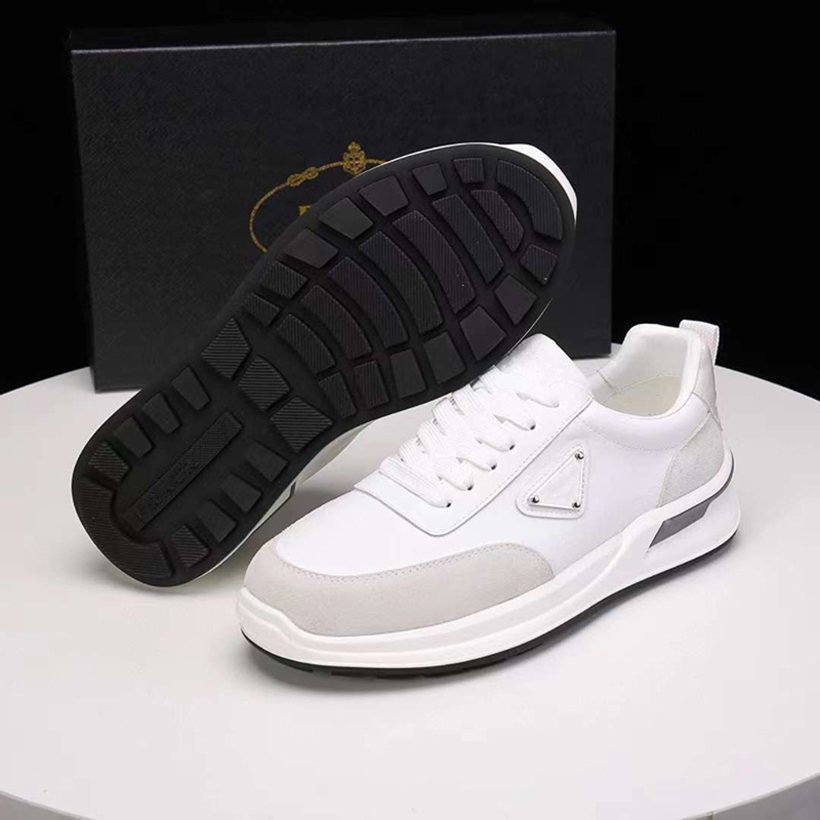 Berömda varumärke män casual skor flyblock löpande sneakers Italy Delicate Elastic Band Low Tops Onyx Harts White Black Leather Designer Walking Sports Shoes Box EU 38-45