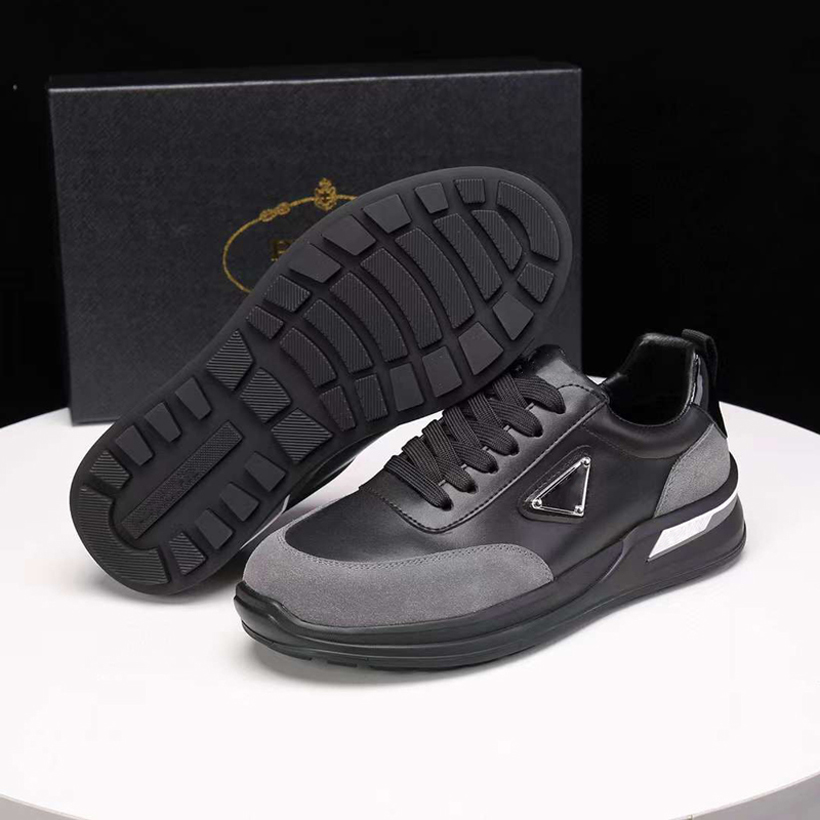 Mode hommes chaussures décontractées FLY BLOCK baskets de course Italie populaire bas bande élastique Onyx résine noir blanc cuir Designer Fitness idée chaussures de sport boîte EU 38-45