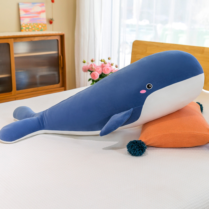 Сеть знаменитостей Новая китовая кукла плюшевая игрушка большая полоса рэг -кукла Lazy Sleeplam