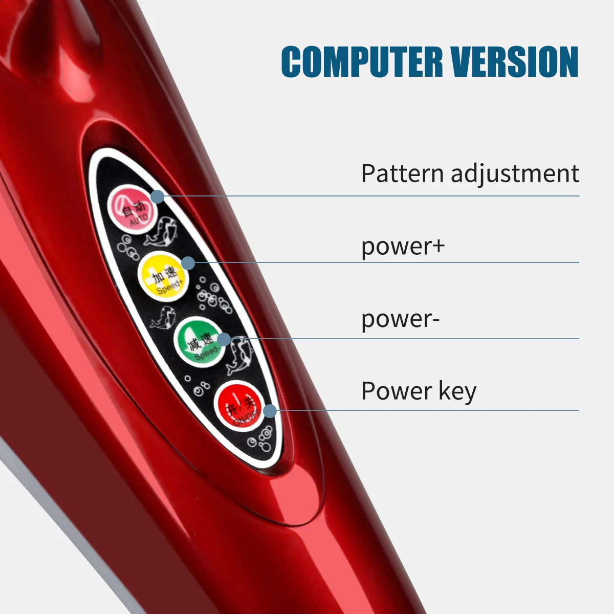 Fotvård Dolphin Massager Back Massage Hammer Vibration Infrared Stick Roller Cervical Body Massage Relax 231115