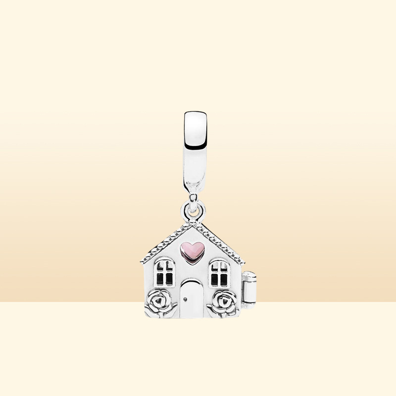 Sweet Home Nouveau arrivée 925 SERRING Silver Mom's House's Slempe Charms Fit Original European Charm Bracelet Fashion Women Engagement de mariage Bijoux1628722