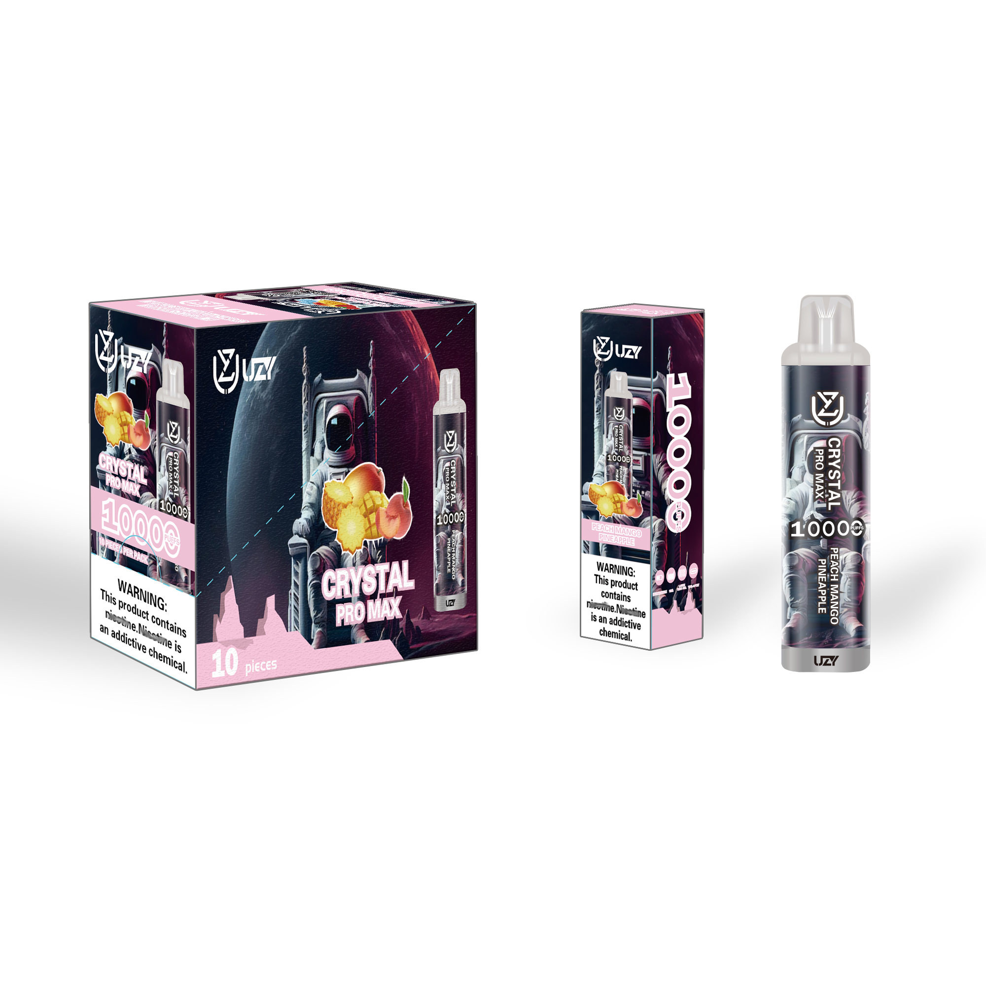 Vape desechable vapes desechables vaper puff 10k 10000 UZY Pod E Batería recargable 650mAh 16ml Cigarrillos VS elux legend 3500