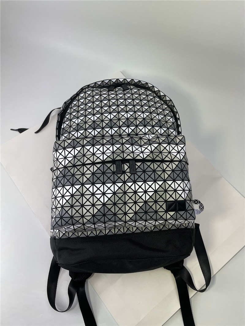 Unisex Designer-Schultaschen, geometrischer Diamant-Gitter-Rucksack, Freizeit, Reisen, Pendeln, Silikon-Reisetasche, große Kapazität, Schultasche