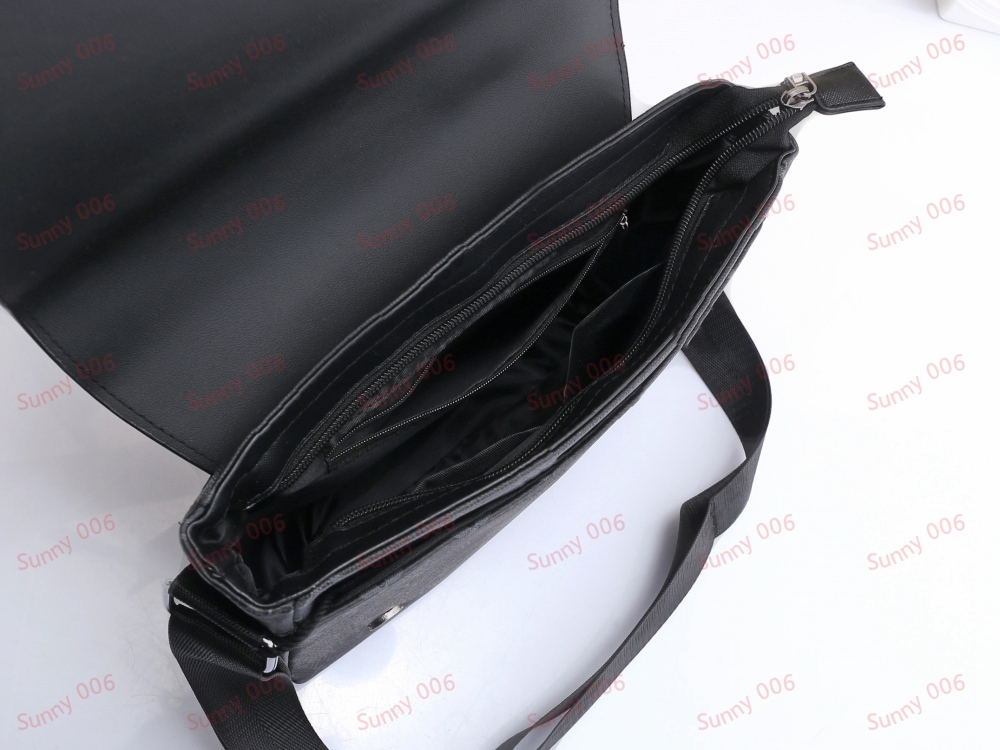 Zwart reliëf bedrukte schoudertas aktetassen Designer zakelijke tas schuine tassen luxe heren werkpakket voor kantoorpersoneel