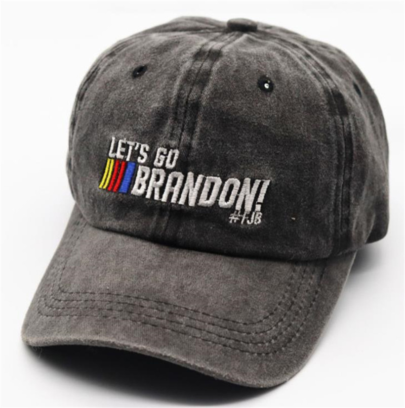 Geborduurde hoeden laten gaan Brandon baseball cap voor volwassen mannen vrouwen outdoor beanie caps de194