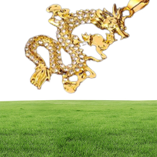 Hanger kettingen CZ Dragon voor vrouwen mannen goud kleur sieraden kubieke zirconia mascotte gelukssymbool cadeaus geheel 11694069