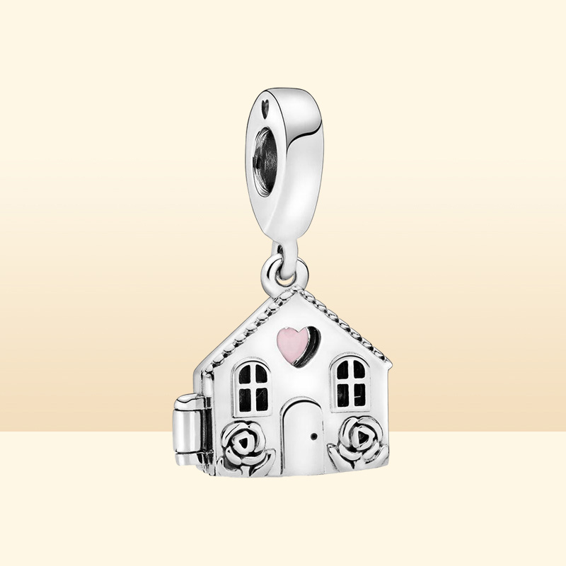 Sweet Home Ny ankomst 925 Sterling Silver Mom's House Dangle Charms Fit Original European Charm Armband Women Wedding Engagement Jewelry1071370