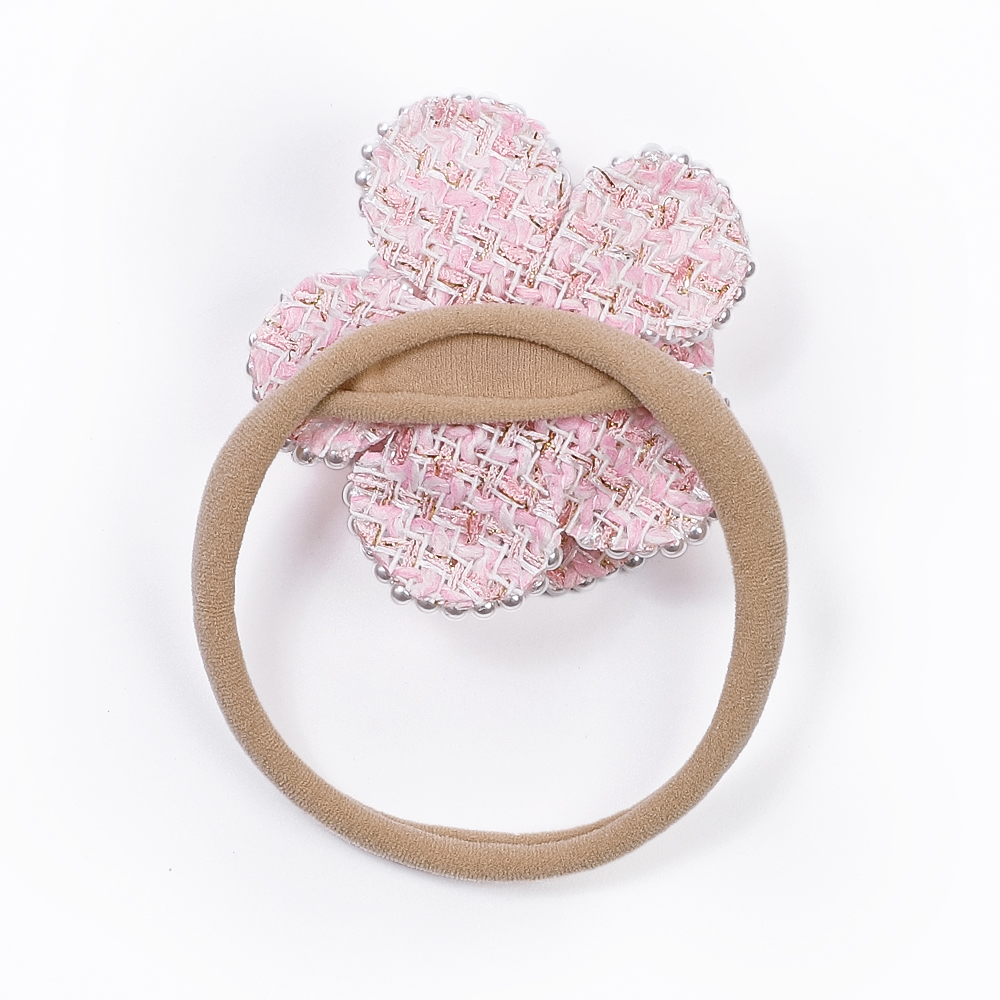 Bandeau en Nylon à fleurs et perles pour bébés filles, joli bandeau Floral pour nouveau-né, accessoires pour enfants en vrac, nouvelle collection 2023