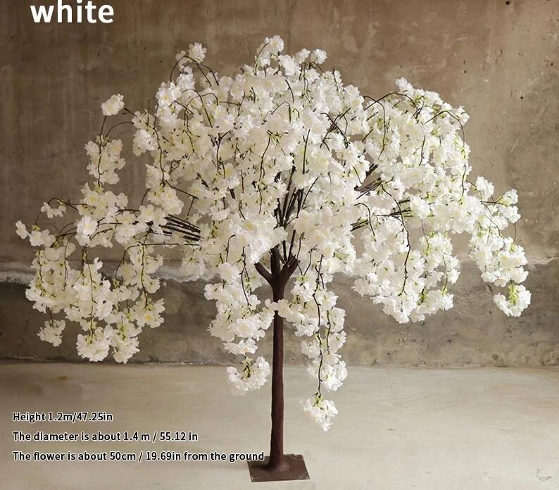 Simulation de cerisier artificiel, plante, fausse fleur, décoration pour salon, hôtel, mariage, ameublement de fête à domicile