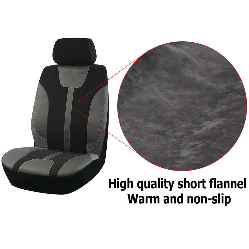 New Upgrade Winter Car Accessories Interior PU Leather Short Plush Universal Seat Covers For Car Fit for Most Car SUV Truck Van