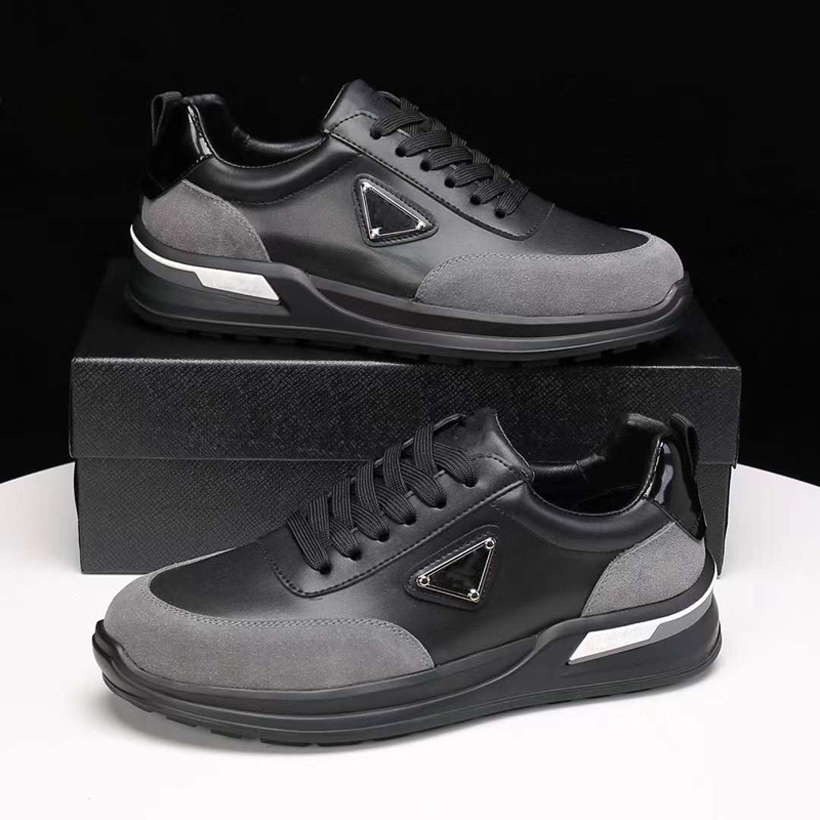 Berömda varumärke män casual skor flyblock löpande sneakers Italy Delicate Elastic Band Low Tops Onyx Harts White Black Leather Designer Walking Sports Shoes Box EU 38-45