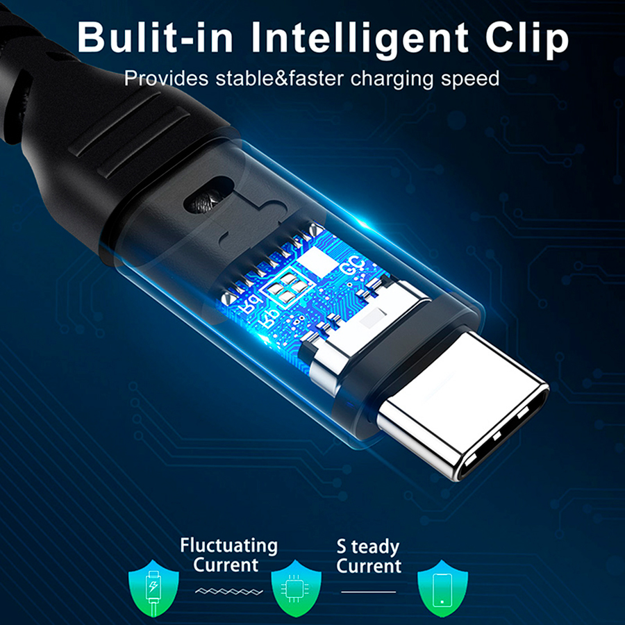 1m/2m/3m USB2.0 QC4.0/3.0FCP 60W 3A Cavo USB a ricarica rapida vendita calda Cavo da tipo C maschio a C maschio 480Mbps Nuovo