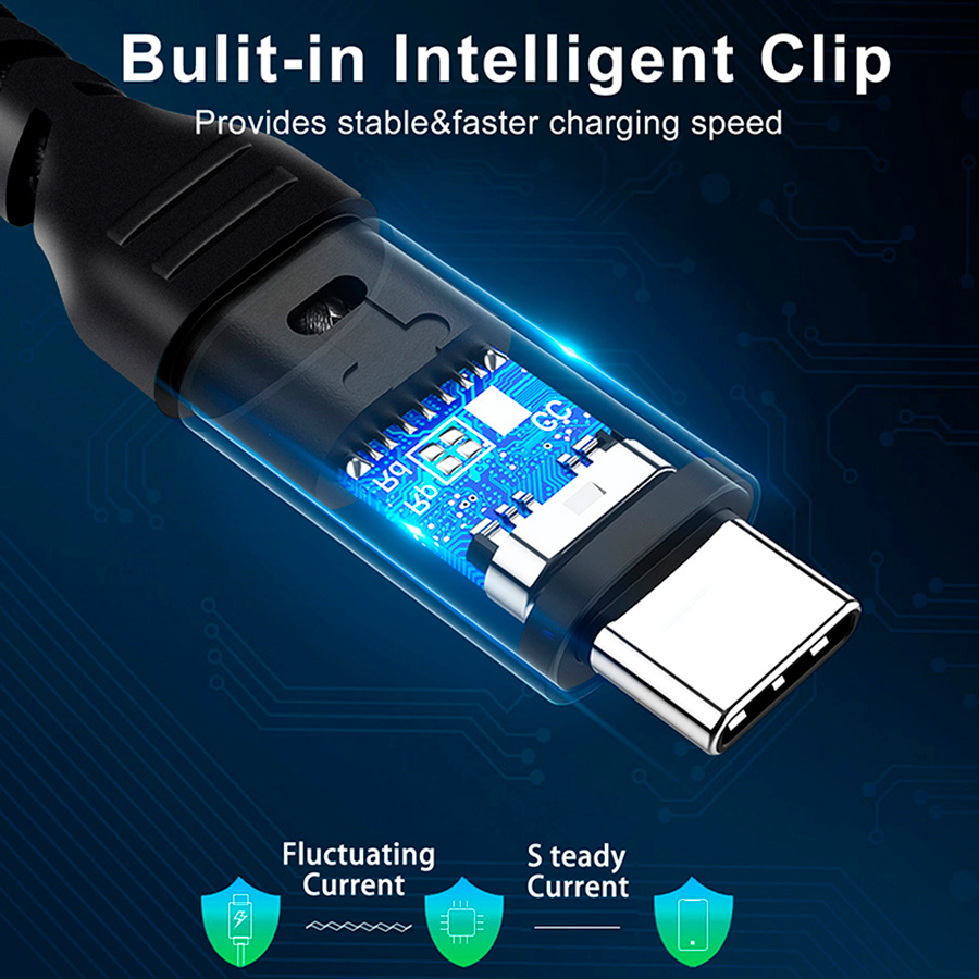 USB2.0 QC4.0/3.0FCP 1m/2m/3m 100W 5A Fast Charge Type-C USB Cable Tinned Copper 480Mbps New trending