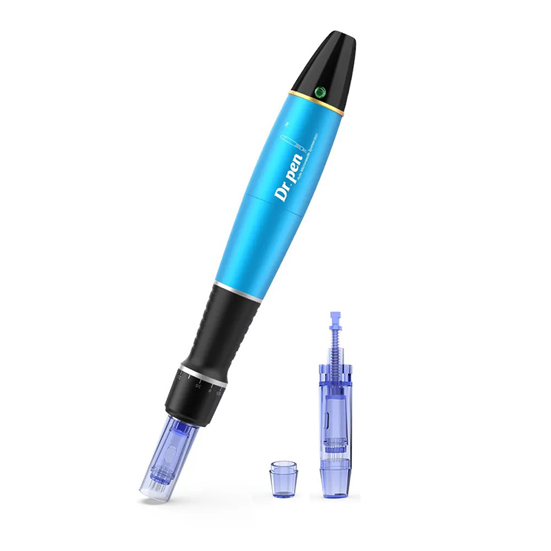 Dr.pen Ultima A1-W Sistema de cuidados com a pele com microagulhas automáticas sem fio Comprimentos de agulha ajustáveis 0,25 mm-3,0 mm Caneta Derma elétrica Mesoterapia Ferramentas de microagulhamento facial