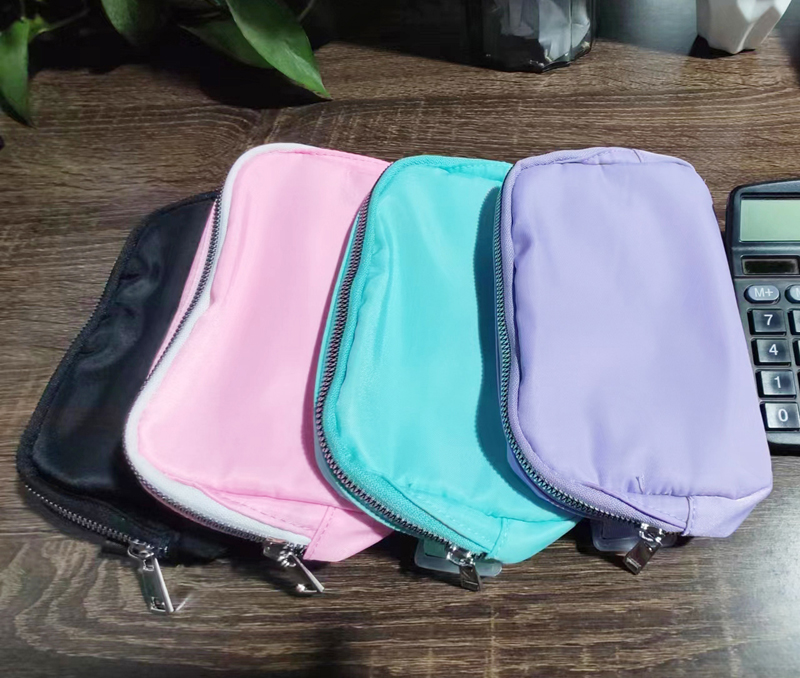 Cosmetic Bags Women Men Nylon Plain Large Capacity Waterproof Protable Makeup Bag Mix Color