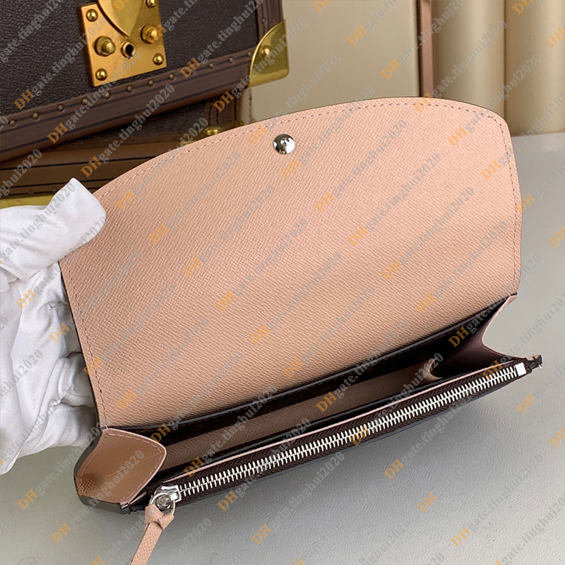 Ladies Fashion Casual Designer Luxury NEW EMILIE Wallet Key Pouch Coin Purse Credit Card Holder TOP Mirror Quality M82919 M82920 M82921 Business