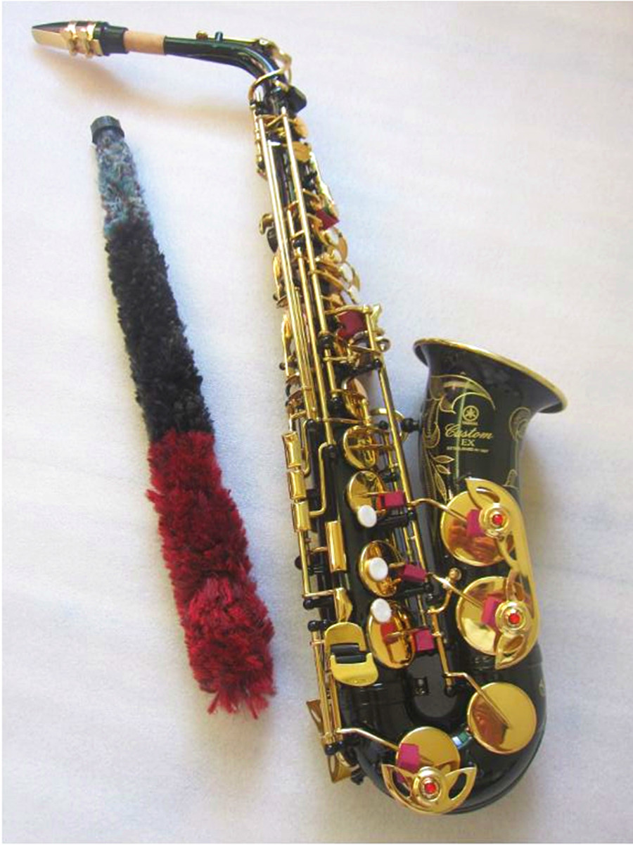 Saxophone Alto professionnel de haute qualité, modèle YAS-875EX, Instruments de musique en laiton noir plat et boîte rigide