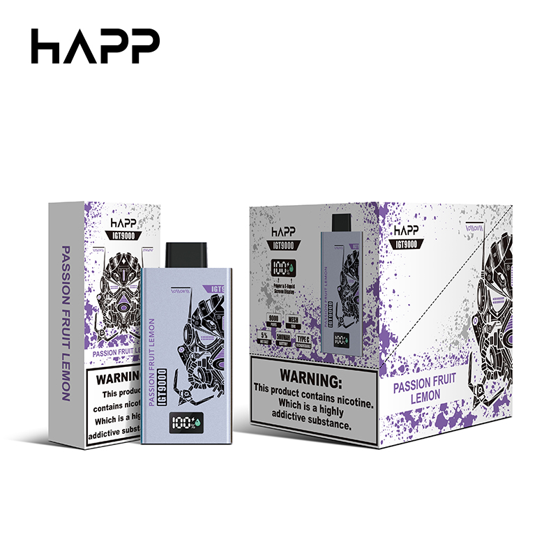 Orijinal Happ Vape 9K 9000 Puf Puf Tek Kullanımlık E Sigara Bobini 14ml Pod Şarj Edilebilir Elektronik CIGS Puff 9K 2% Vape Pen