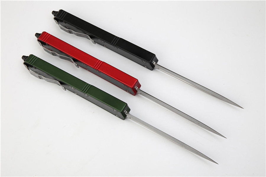 En kaliteli yüksek son II 106-1 Ant II Otomatik taktik bıçak D2 Çift kenar saten kaplama bıçak karbon fiber kolu avcılık EDC Cep Hayatta Kalma Bıçakları