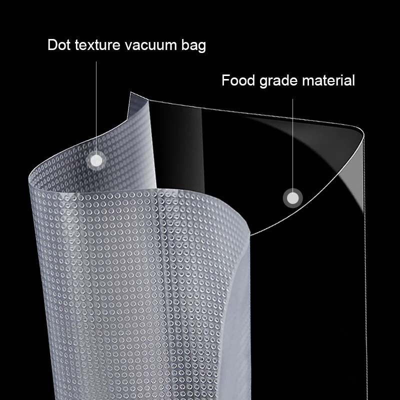 Autres outils de cuisine Tinton Life Scellant sous vide alimentaire Sacs d'économie de stockage Rouleaux en plastique sous vide Sacs de 5 tailles pour scellant pour garder les aliments frais 231116