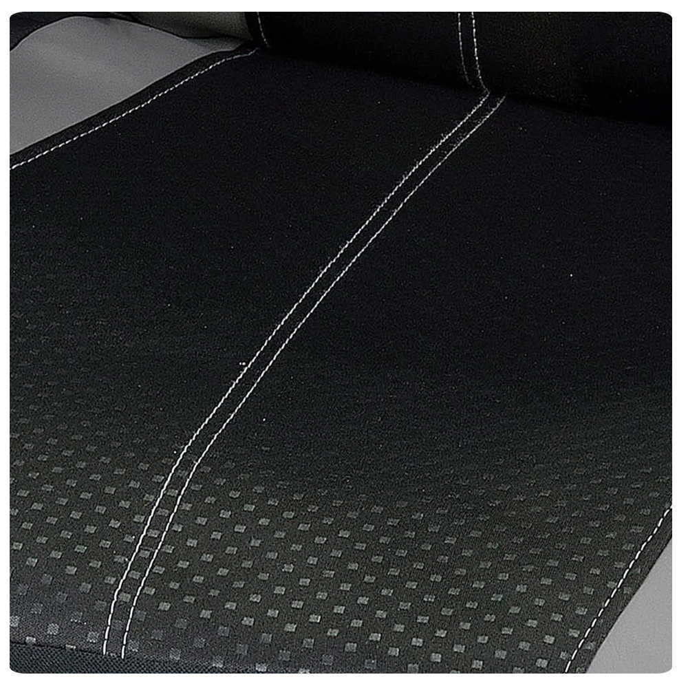 2023 mise à niveau des housses de siège en tissu Jacquard et Polyester pour voiture taille universelle Airbag Compatible avec la plupart des SUV camion Van