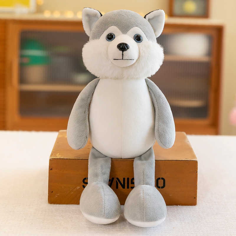 Nadziewane pluszowe zwierzęta wypchane pluszowe zwierzęta zabawki miękkie lalki królicza pies niedźwiedź wilk model dzieci prezent kawaii dziecięce dzieci hobbie