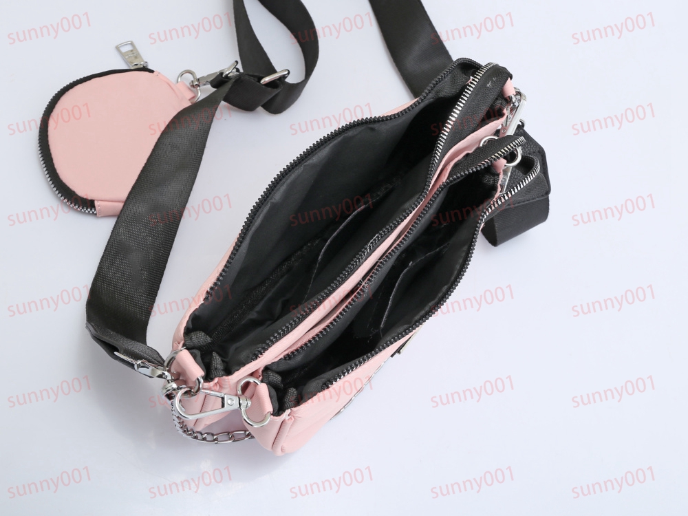 3 szt. Cross Body Bag Zero torebki Łańcuch Satchel Luksusowa jednoczęściowa torba na telefon komórkowy Designer Mała okrągła moneta Kluczowa torebka